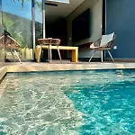 Exclusivo! 2 Dormitorios, 4 Camas, De 1 A 6 Huéspedes Con Terraza Directo A La Alberca Y Otra Alberca Azotea Wifi , Gym , Sauna, Elevador Y Mas!!! Apartamento