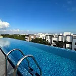 Aldea Zama With Stable Wifi, Gym And Rooftop Pool Apartamento Tulum