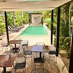 Tulum Center Family Double Suite Four Guest With Free Parking Pool Ac Kitchenette Near Beach