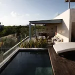 Amazing Penthouse & Apartment With Private Pool, Terrace , Roof Top And Hot Tub In Tulum Jungle