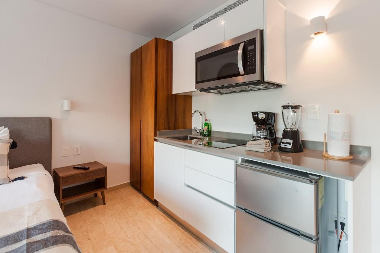 Your Place In Town With Pool, Coworking And Gym Located At Park Lagunas Apartamento Tulum