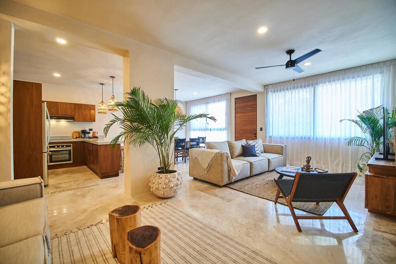 Fancy Tropical Cozy Private Balcony With Plunge Pool Premium Location In Apartment Tulum
