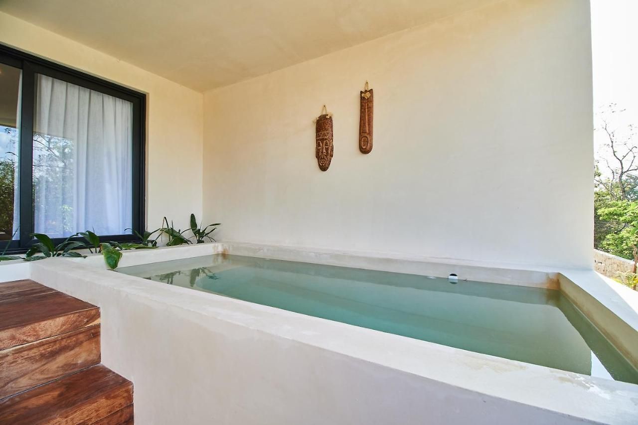 Fancy Tropical Cozy Private Balcony With Plunge Pool Premium Location In Apartment Tulum