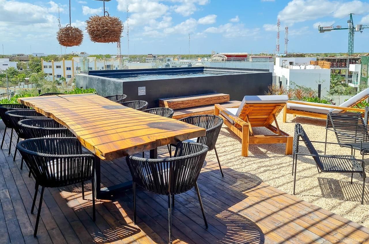 Iik By Groovy Stays- A Hip Condo-hotel With Wifi, Rooftop, Pool, Sleeps 6 Apartahotel Tulum