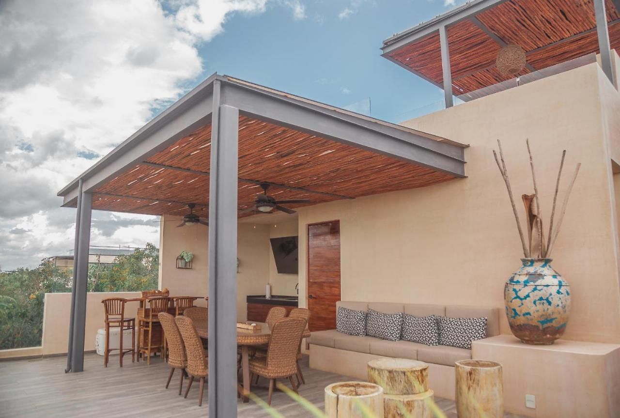 Stylish & Luxury Penthouse & Apartment, Private Pool, Private Hot Tub, Terrace And Roof At Jungle Apartment Tulum