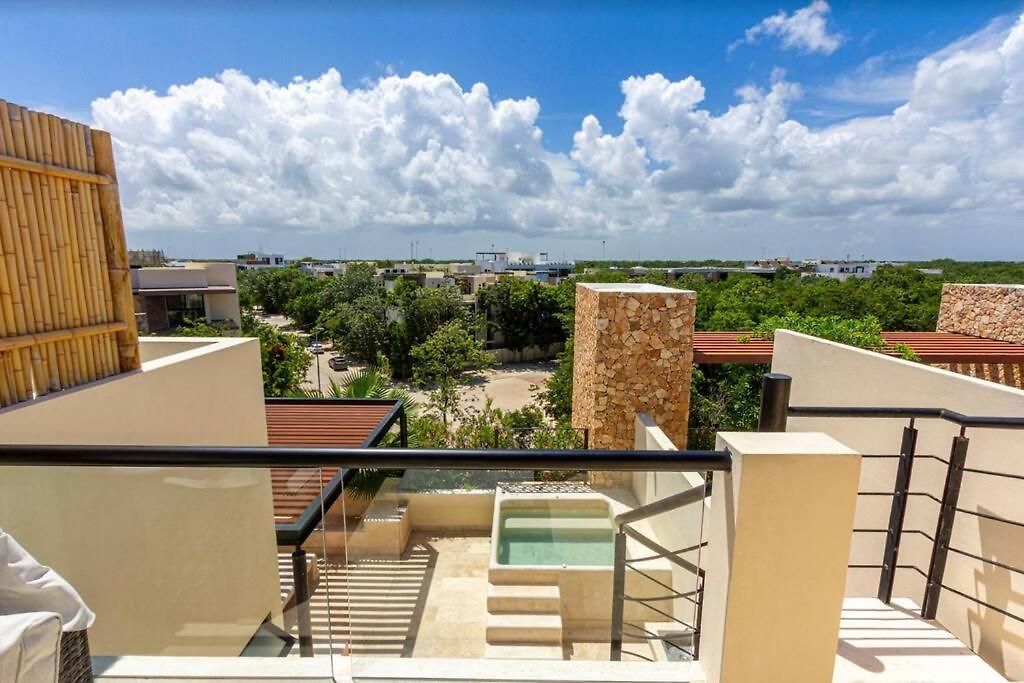 Chic Rooftop Ph, Private Pool, 1mi From The Apartamento Tulum