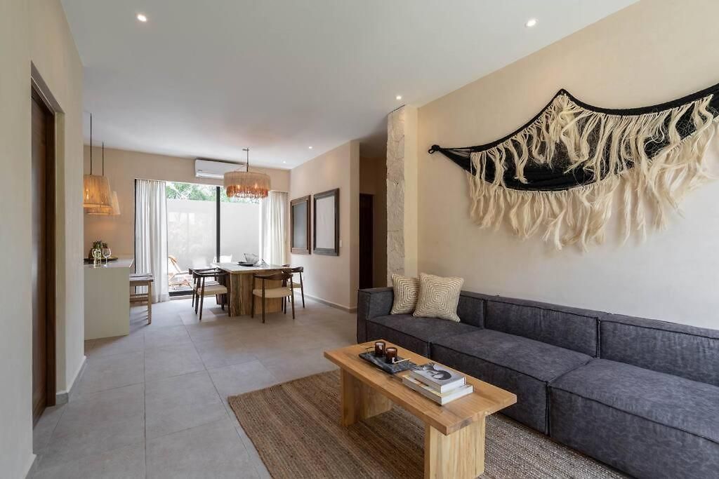 Departamento Boho Chic, Alberca Privada , Centrico Tulum