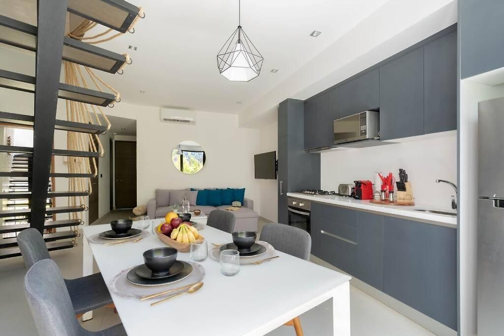 Sunsetviewph+privpool+near Beach&town+rooftop+50mb Apartamento