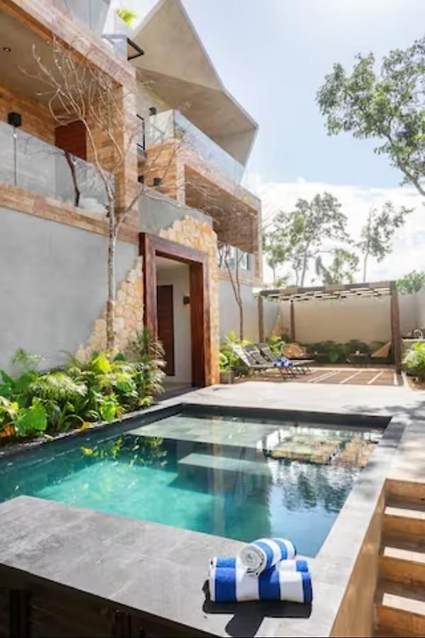 Private Terrace Pool.2 Free Bikes. Near Beach/town * Tulum
