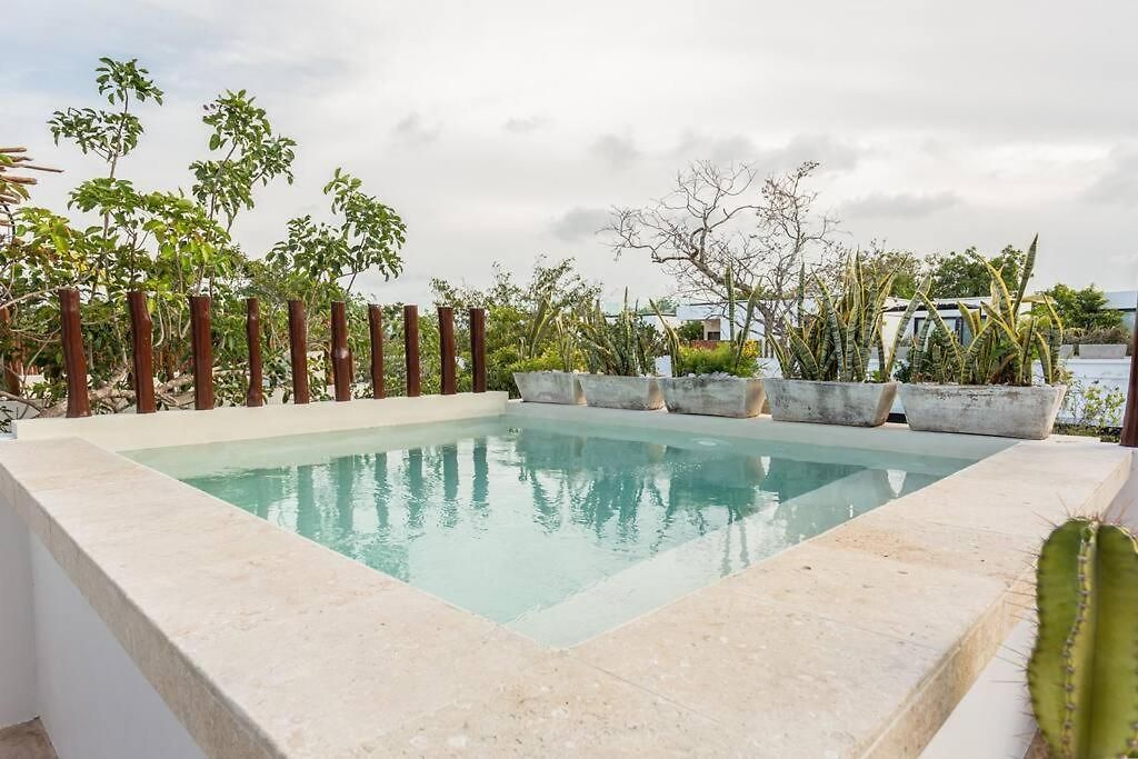 Сasa de vacaciones Chic Townhouse With Private Pool And Rooftop View Tulum