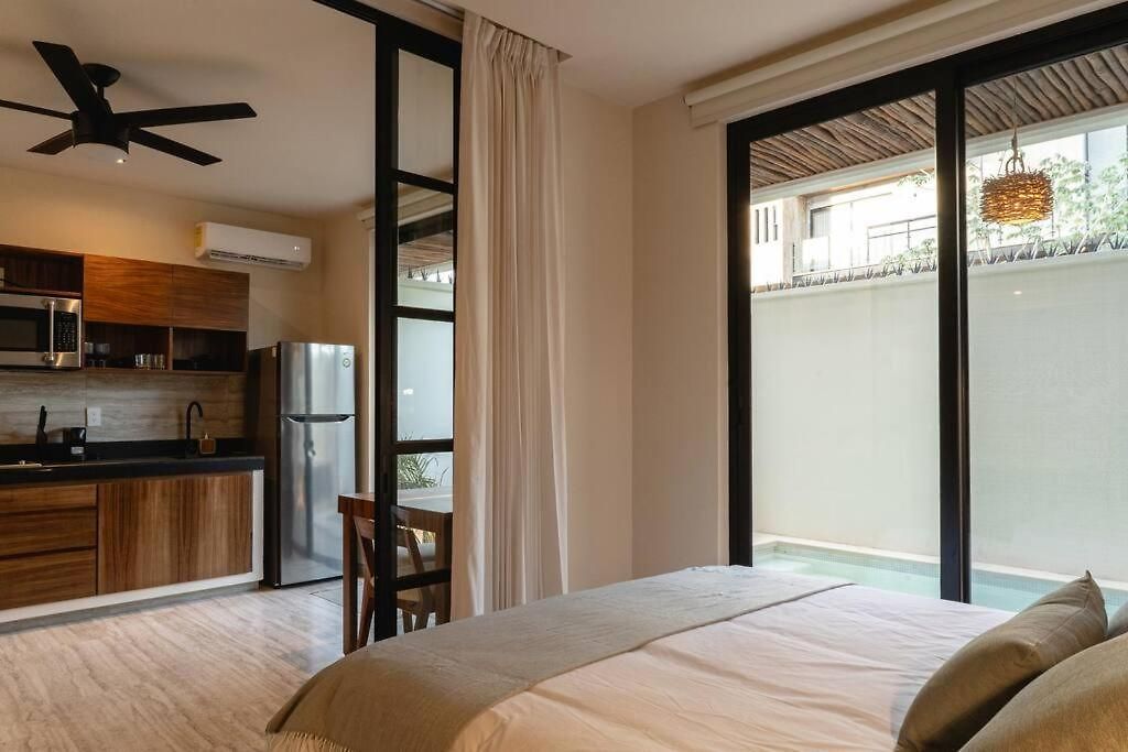 Private Pool & Terrace - Sleeps 4 Near The - B104 Apartment Tulum