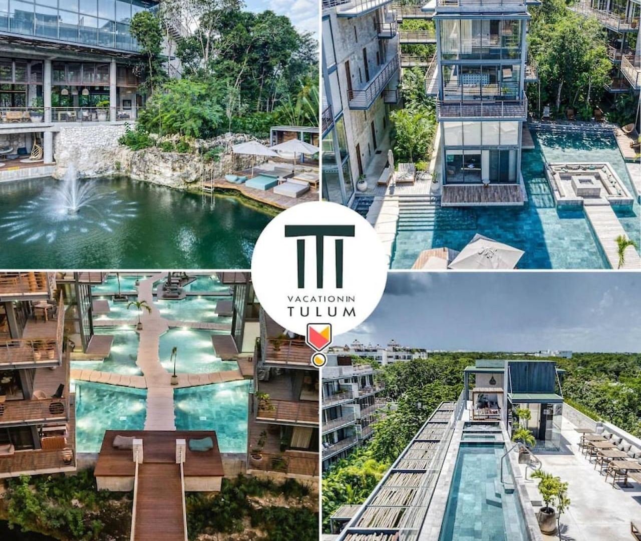 Waterworld 2br On Cenote Pools And Gym Club Apartamento *