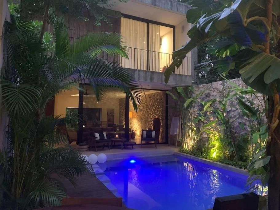 Villa Kaan In Holistika, - Private Pool, Garden & Rooftop Tulum