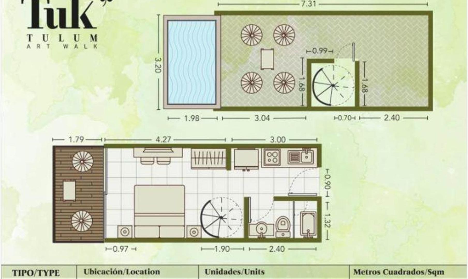 Stylish Ph With Private Pool-gym-superstore Tulum