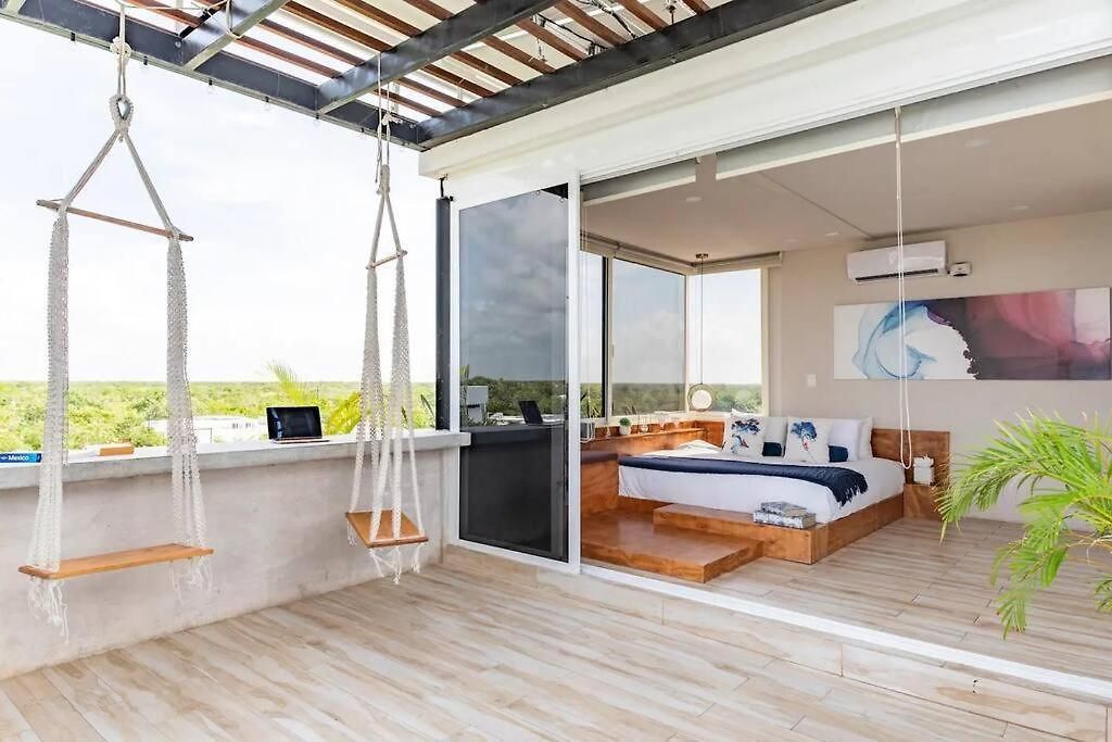 Designer Penthouse - Rooftop Pool & Jungle View * Tulum