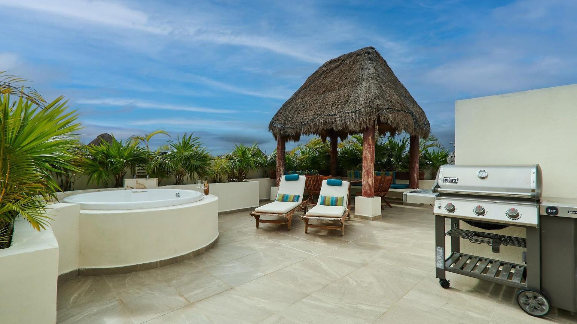 Apartment Aldea Zama Penthouse With Private Rooftop In Gated Community
