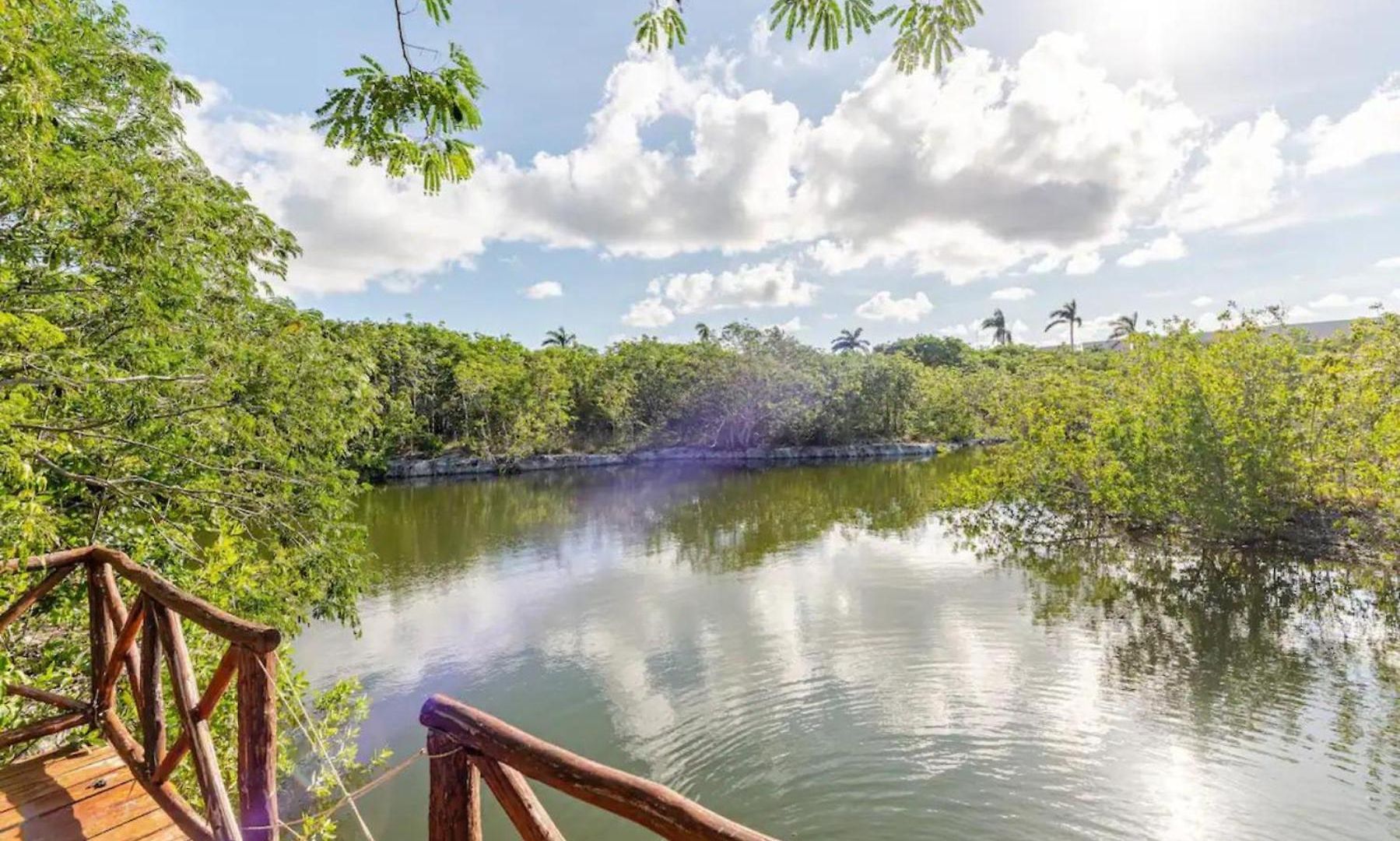 Departamento 5, Country Home, Con Muelle De Pesca, Club De Playa, Alberca, Cenote Y Campo De Golf, Contrata Day Pass Bahia Principe * Tulum