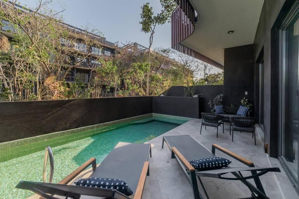 2br Private Pool - Closest To - Sea View Rooftop Pools Apartment Tulum