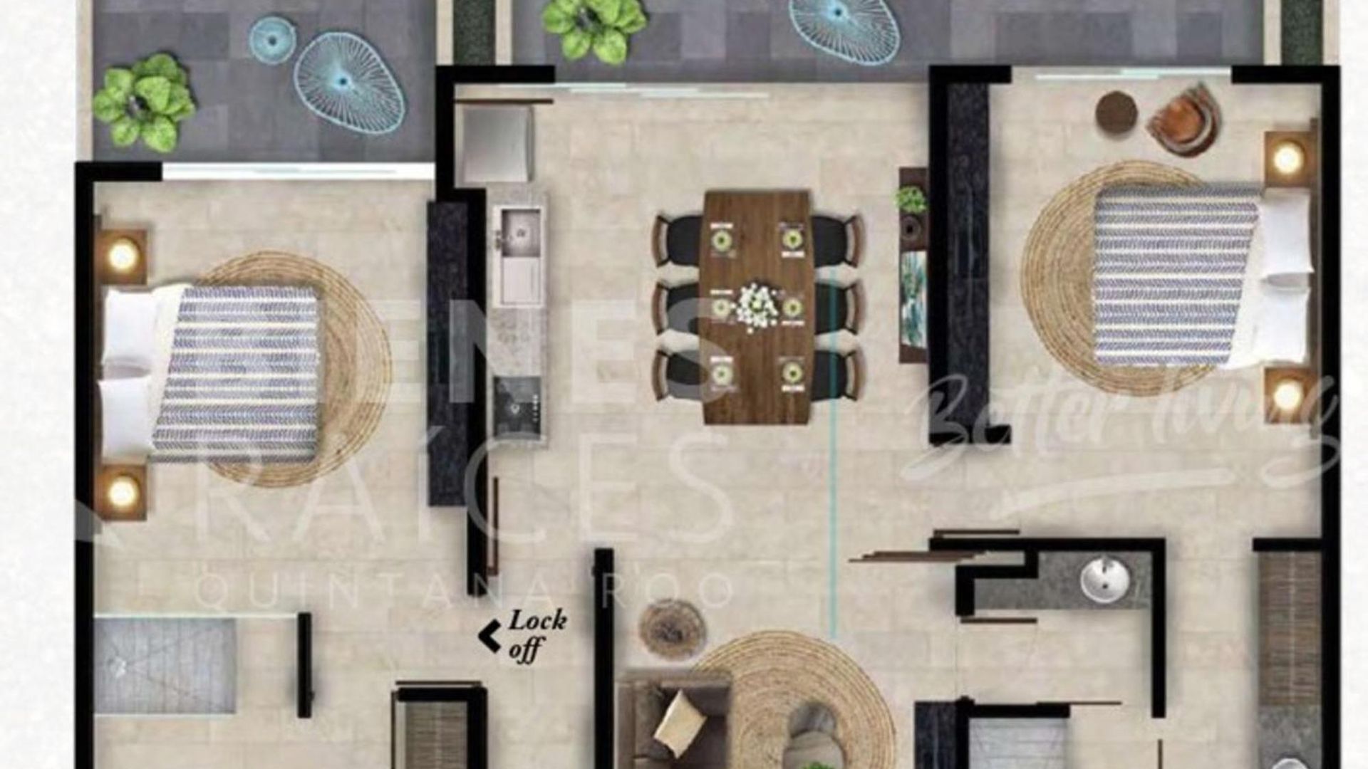 Apartment Deluxe Design 3br With Pool, Spa, Gym, Kids Area Tulum