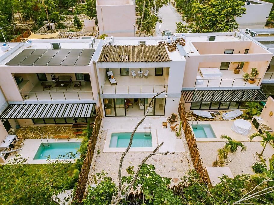 Close To Cenotes Private Pool 24hr Hr Security Gym Yoga Apartamento Tulum