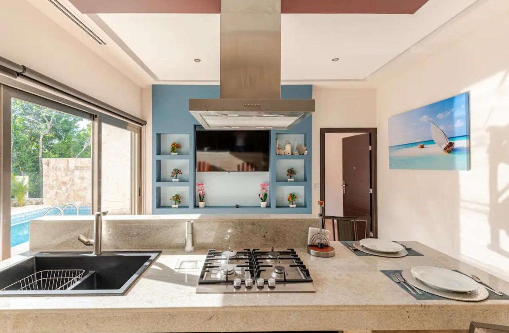 Departamento 2, Country Home, Con Muelle De Pesca, Club De Playa, Alberca, Cenote Y Campo De Golf, Contrata Day Pass Bahia Principe Apartamento