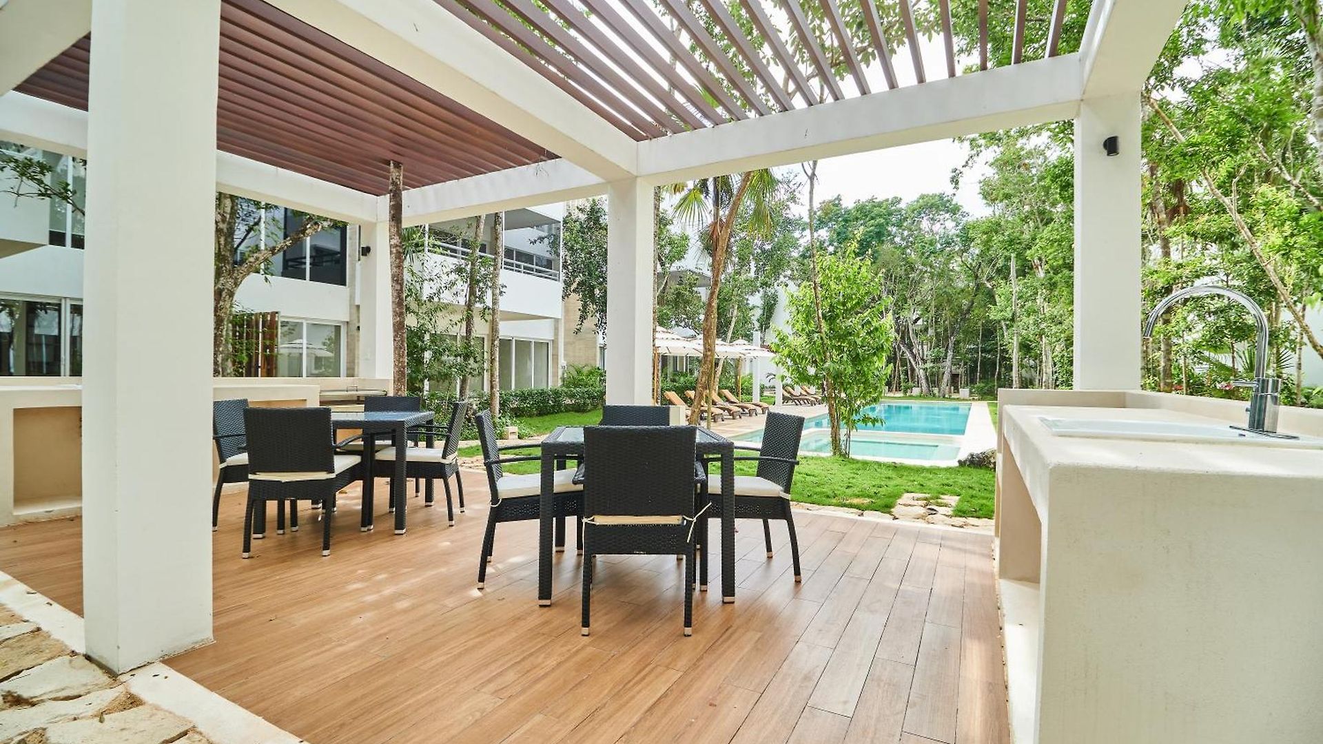 Premium With 2 Pools, Gym, Yoga Deck, Bbq Grill & Security Apartamento Tulum