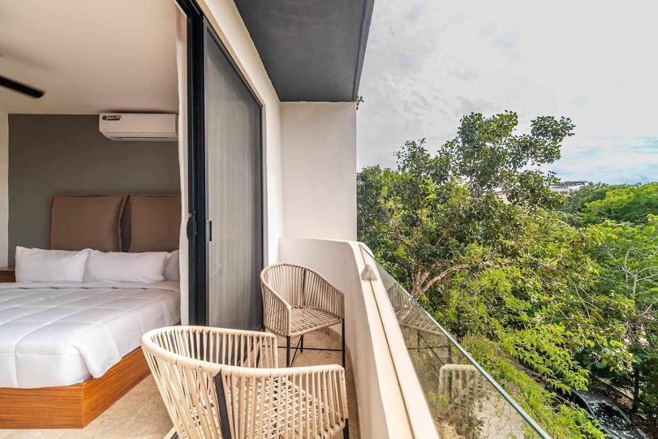 King With Balcony, Rooftop Pool In Trendy Aldea Zama Tulum
