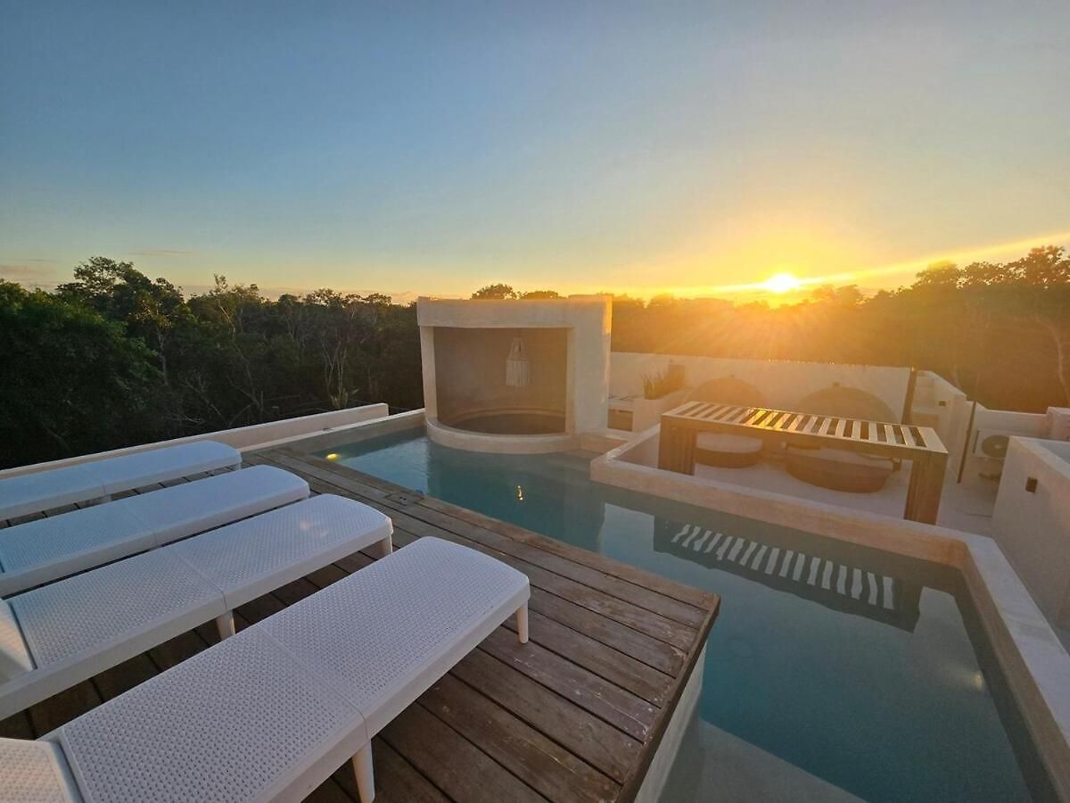 Brand New Penthouse Jungle Views 2 Bdr Sleeps 6 Сasa de vacaciones Tulum