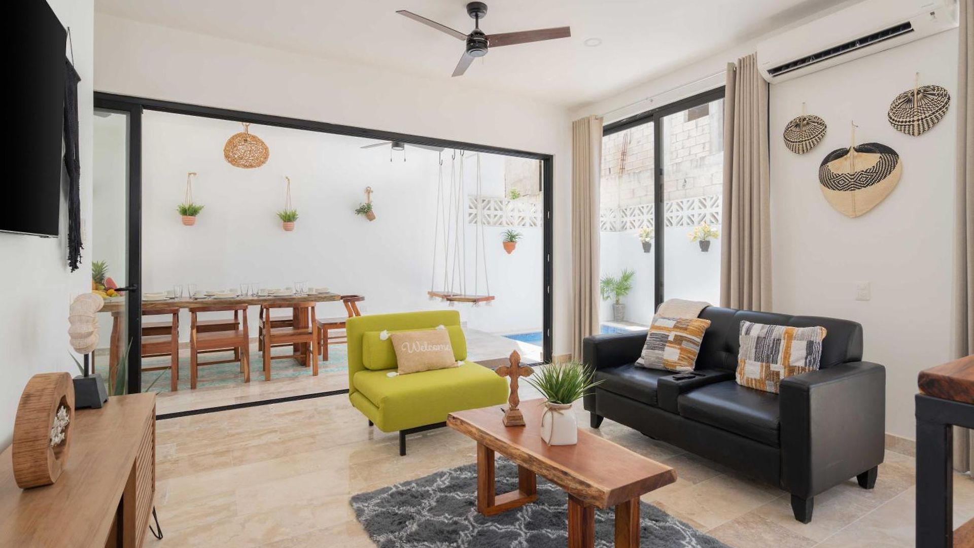 Casa Laura - - Private Townhome For 6 Guest - 3 Bedrooms - 5 Beds- Restaurant Walking Distance Apartamento Tulum