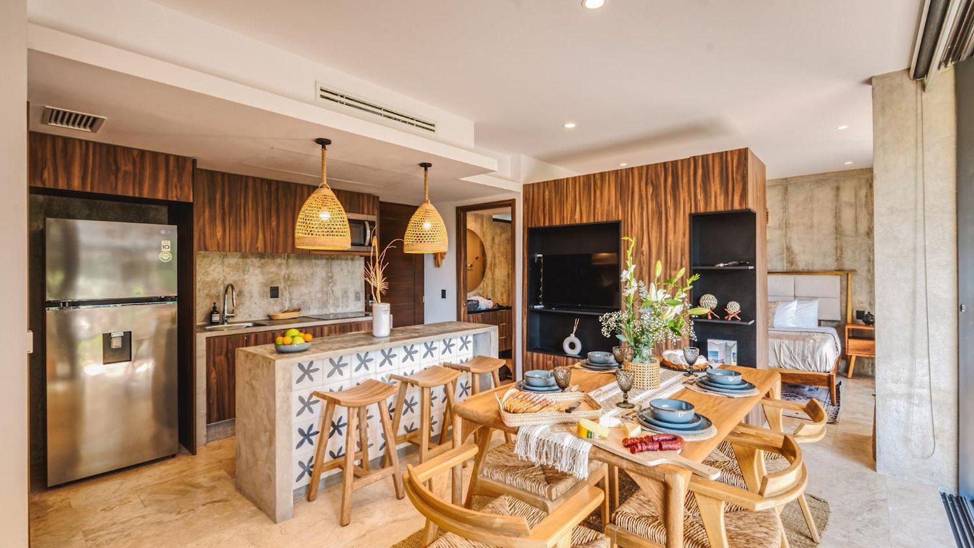 Classy 1br On Private Cenote Big Gym Roof Pool Apartment *