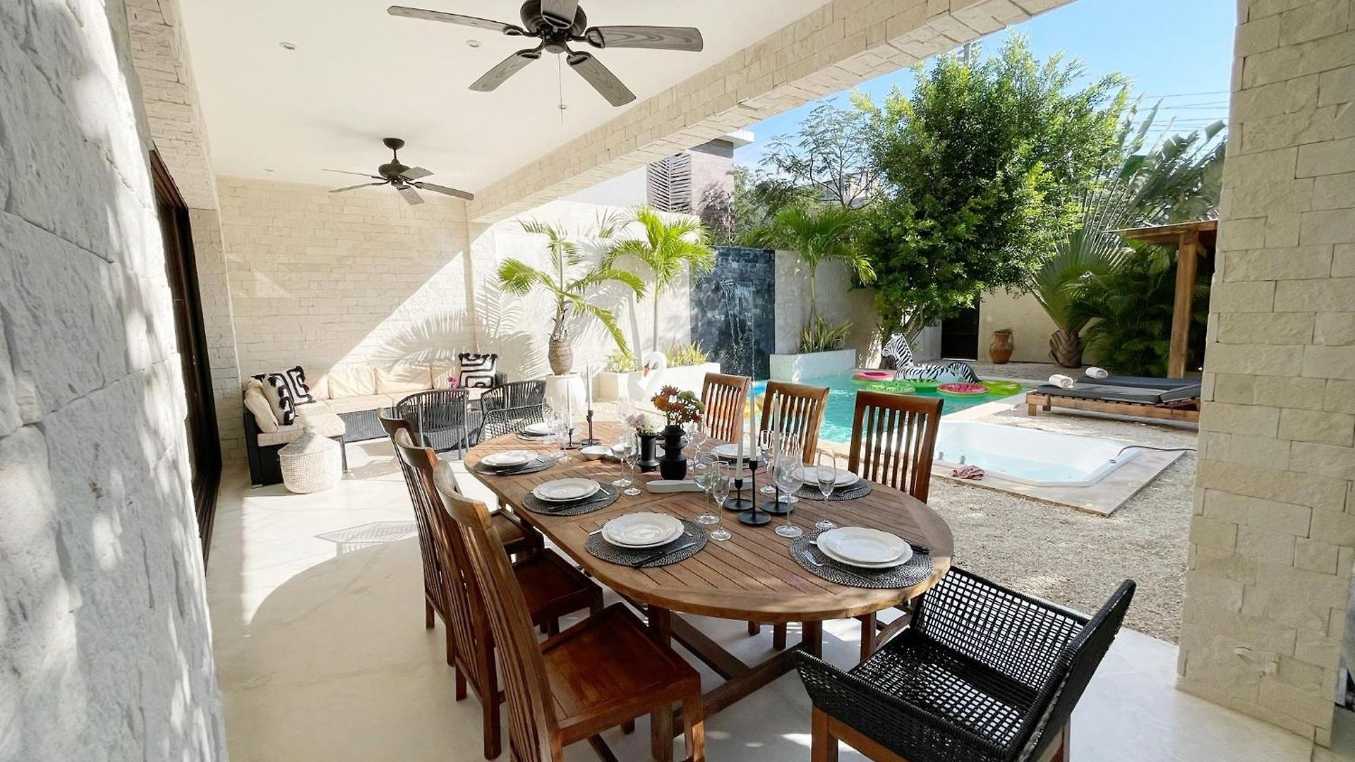 Luxury House Tomanoa - 10pers - 4rooms - Pool - Hotjacuzzi - Speed Wifi -waterfall Villa Tulum