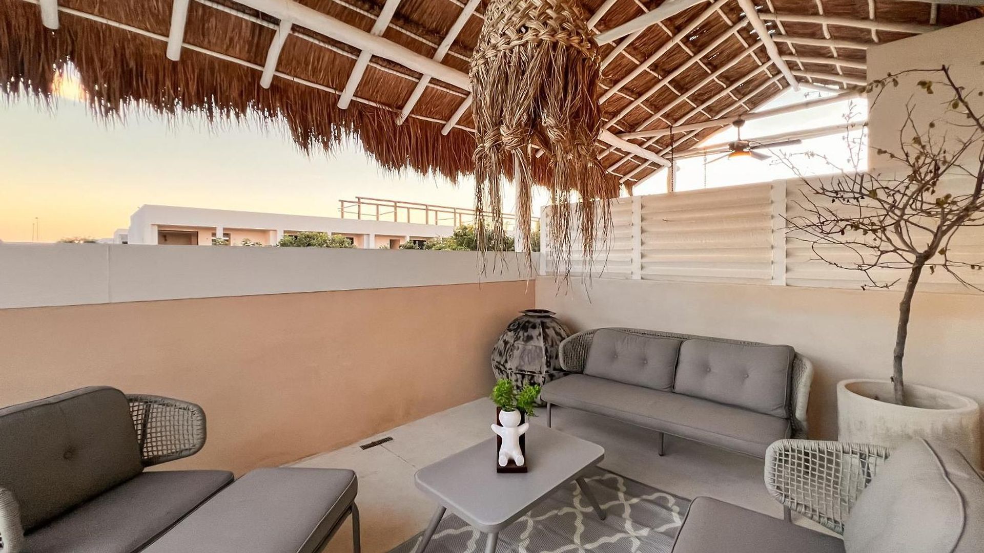 Stylish Mexican Interior Ph- Private Rooftop -gated Community Apartment Tulum