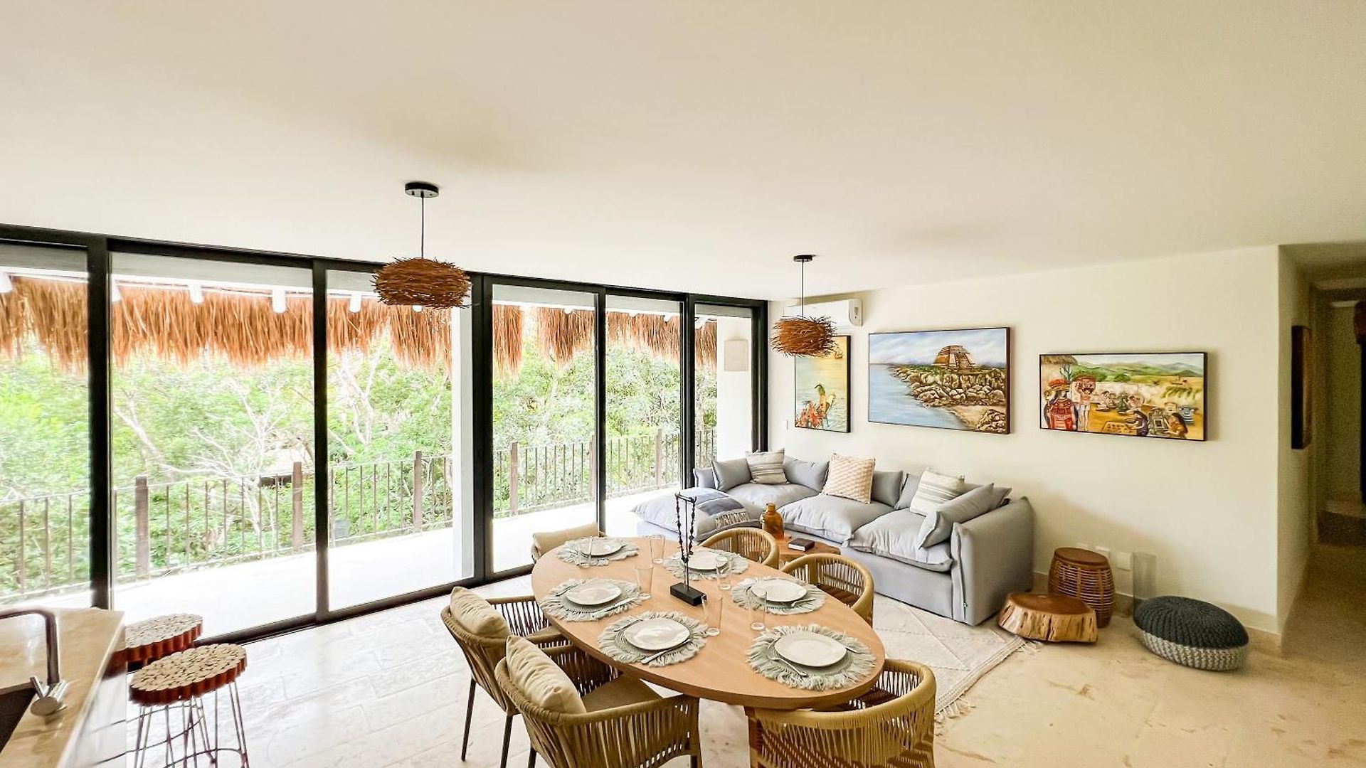 Stylish Mexican Interior Ph- Private Rooftop -gated Community Apartment Tulum