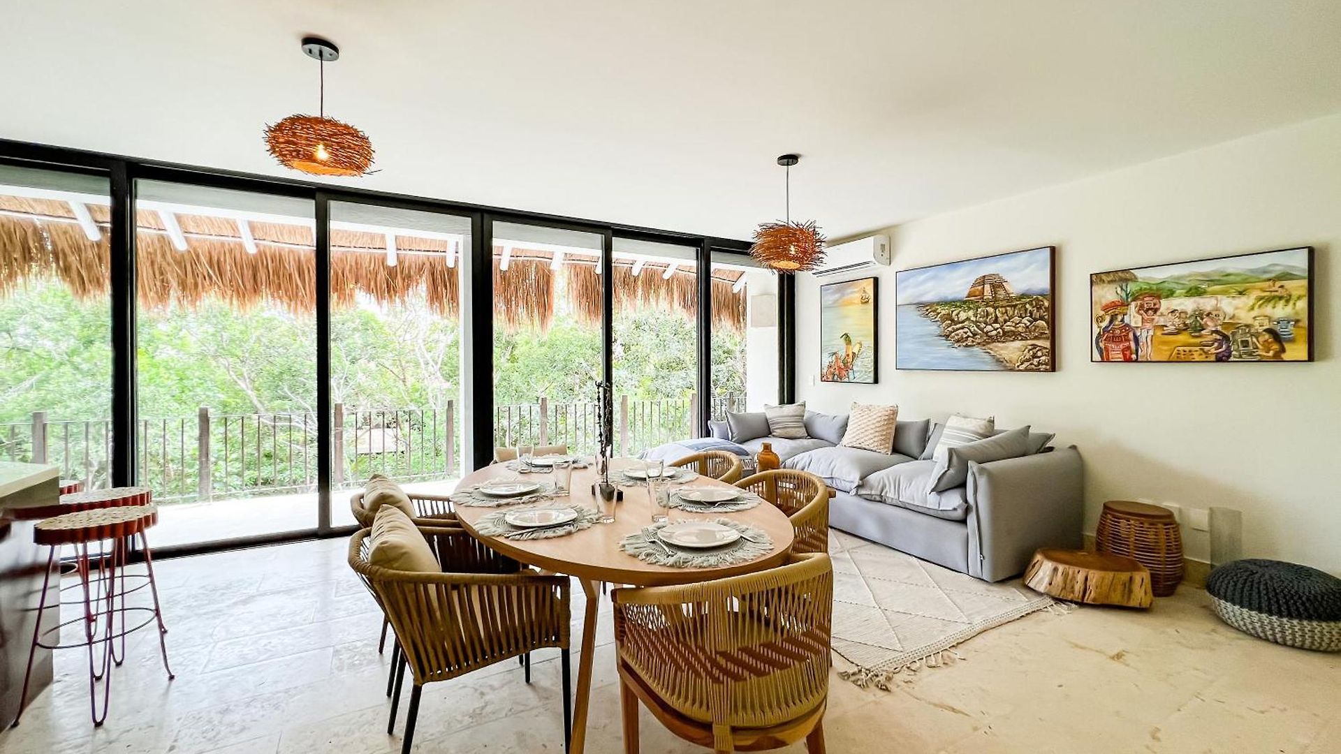 Stylish Mexican Interior Ph- Private Rooftop -gated Community Apartment Tulum