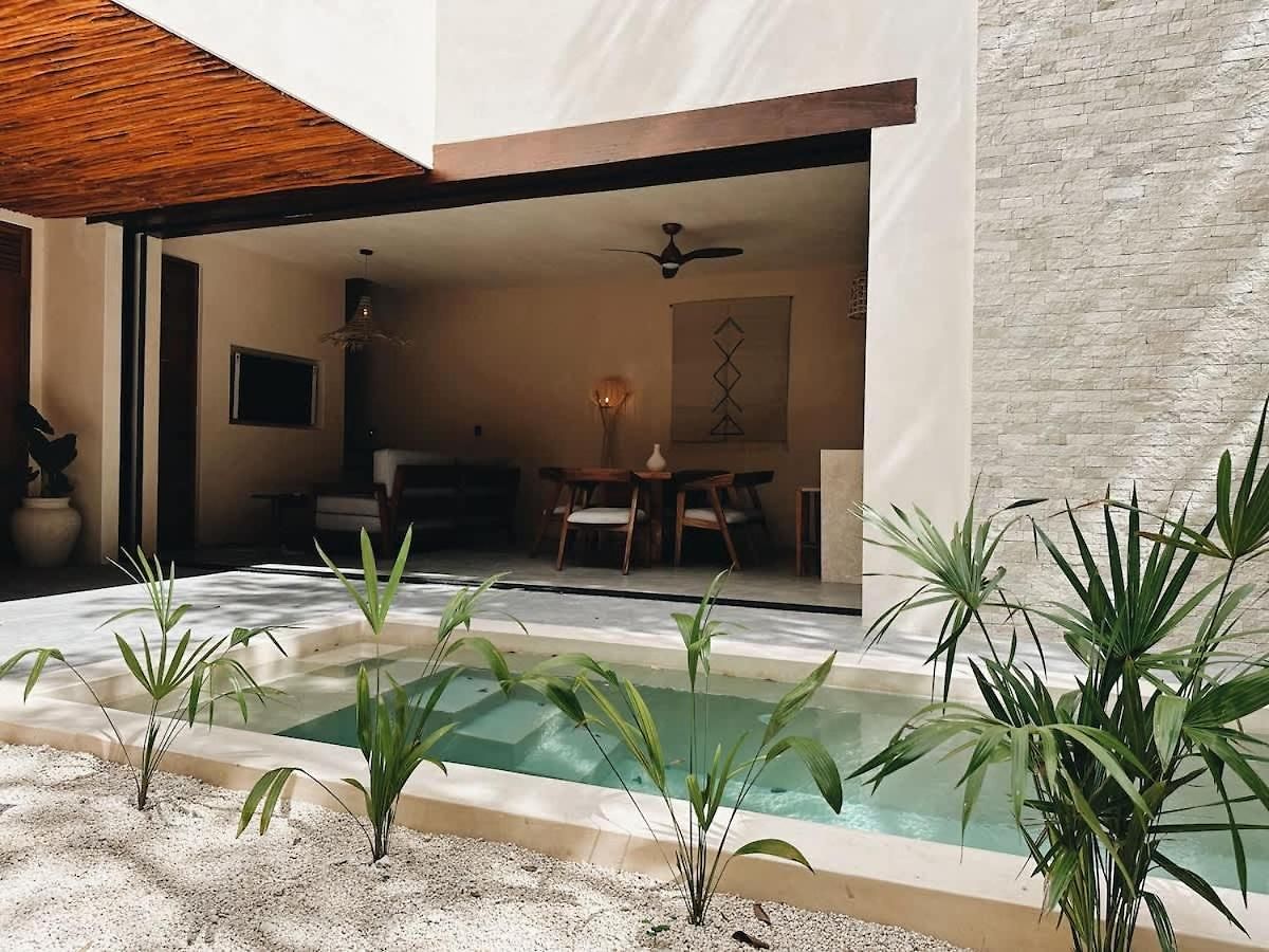 Bambu Con Alberca Privada En * Tulum