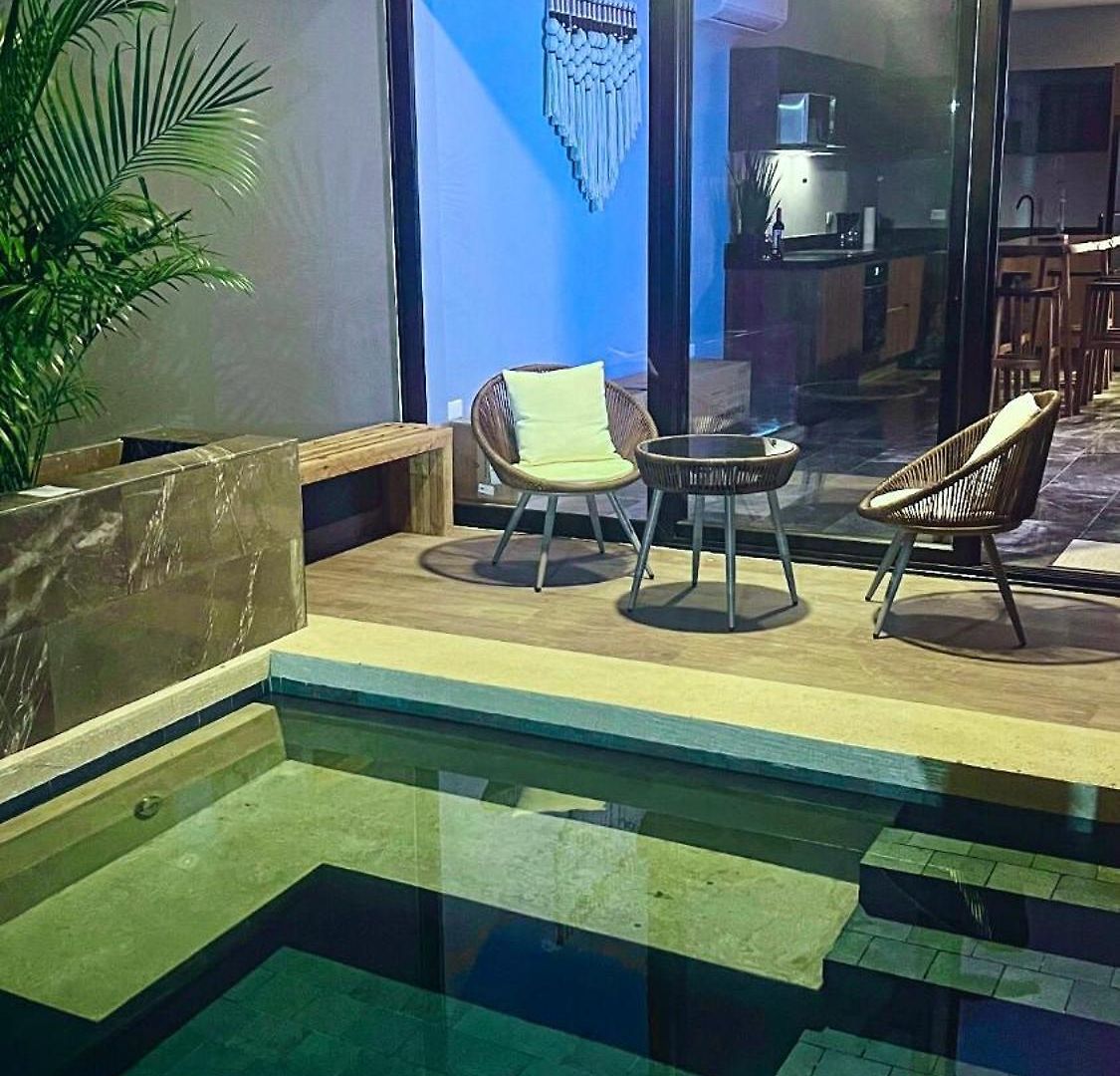 Exclusivo! 2 Dormitorios, 4 Camas, De 1 A 6 Huéspedes Con Terraza Directo A La Alberca Y Otra Alberca Azotea Wifi , Gym , Sauna, Elevador Y Mas!!! Apartamento *