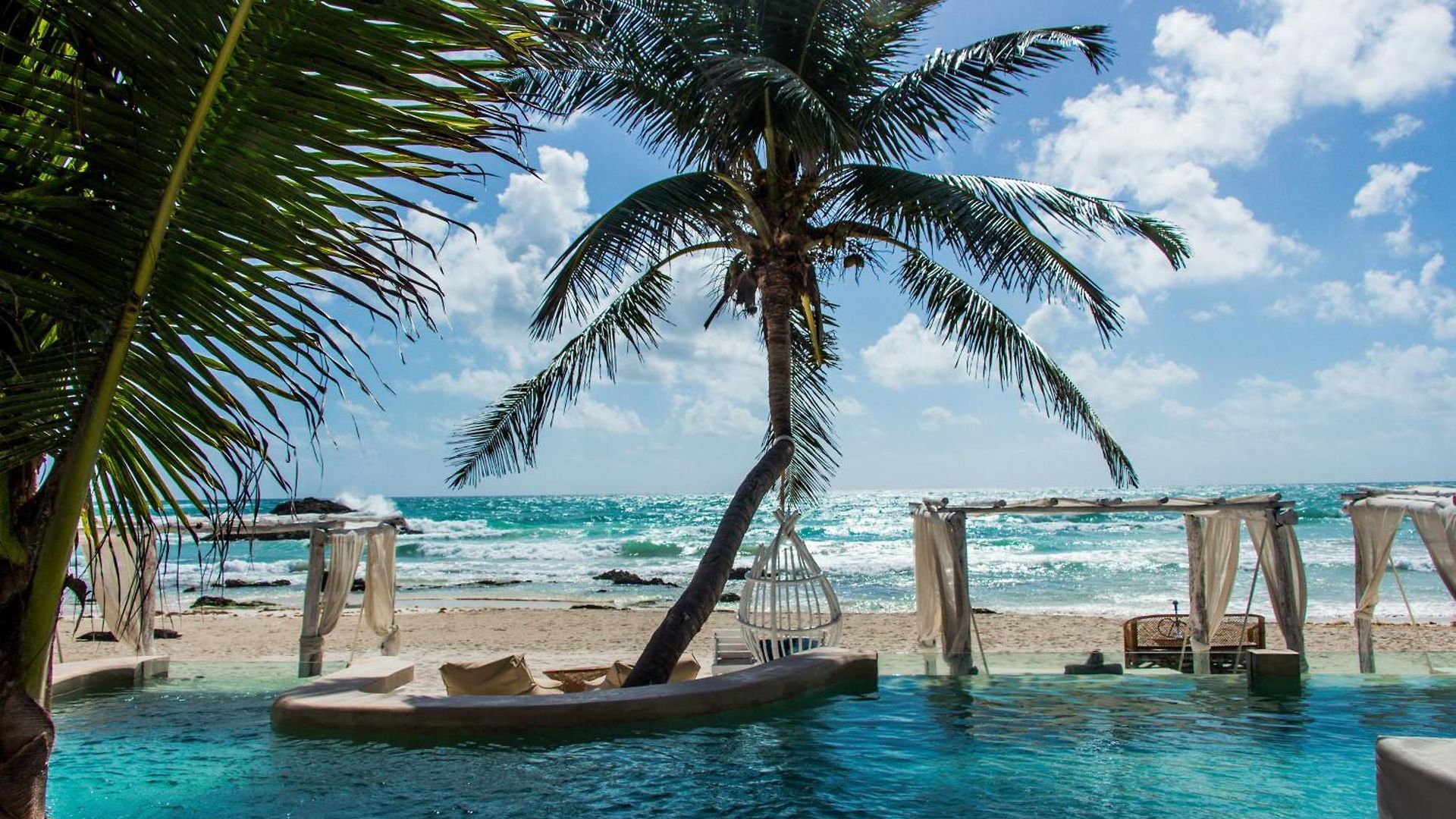 Campo de lujo Beachfront Tulum