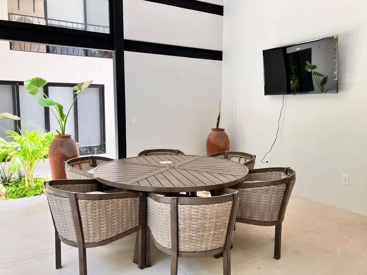 Groups For 8 Guest With 2 Bedrooms Balcony Common Pool Gym Yoga And Mini Market Ximbal Tulum