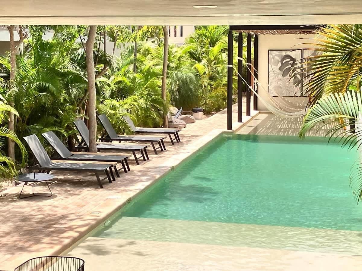 Apartamento Center Family Double Four Guest With Free Parking Pool Ac Kitchenette Near Tulum