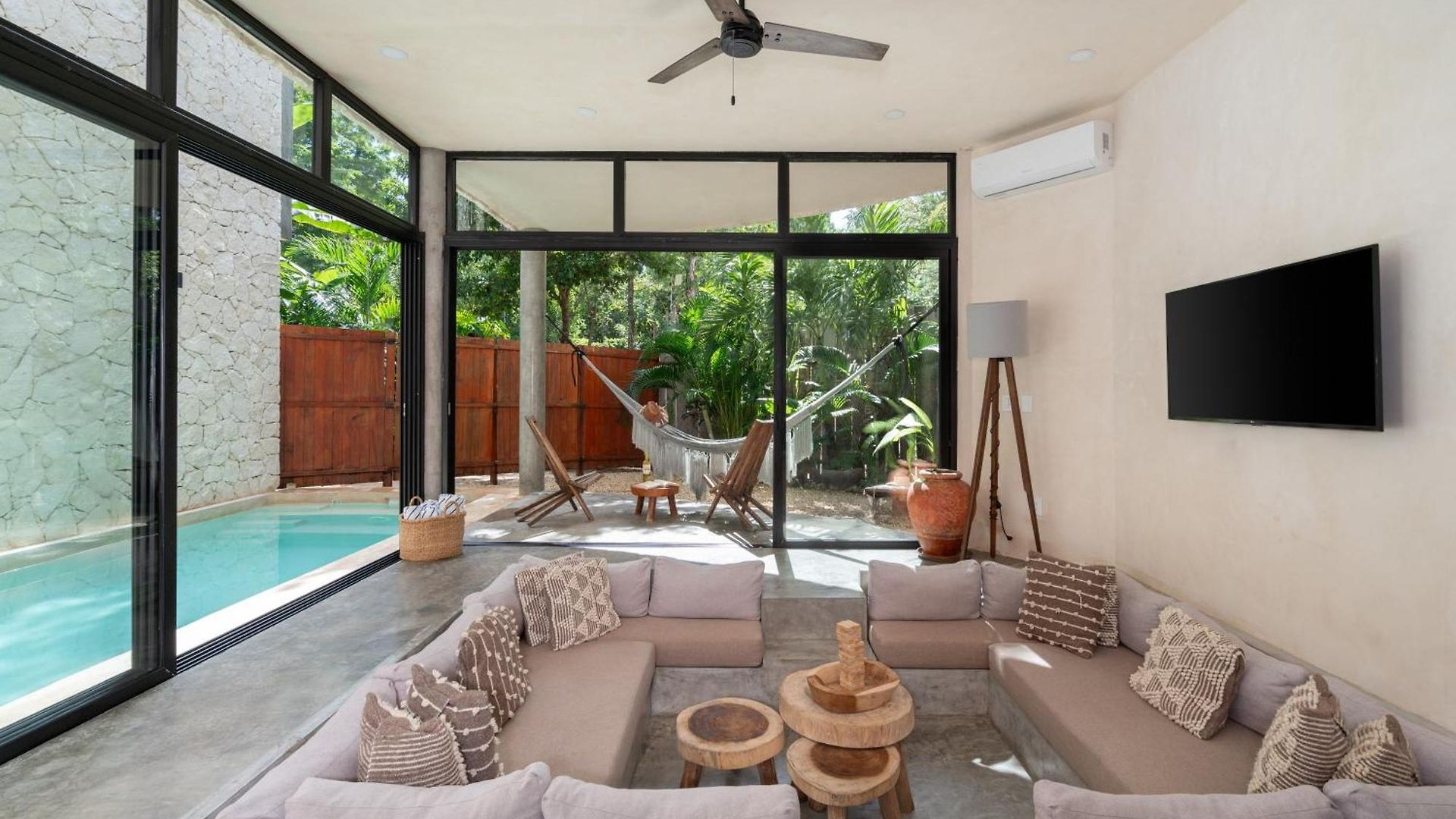 2 Tropical Bohemian Villas-2 Priv Pool-bbq 3a-3b Villa Tulum
