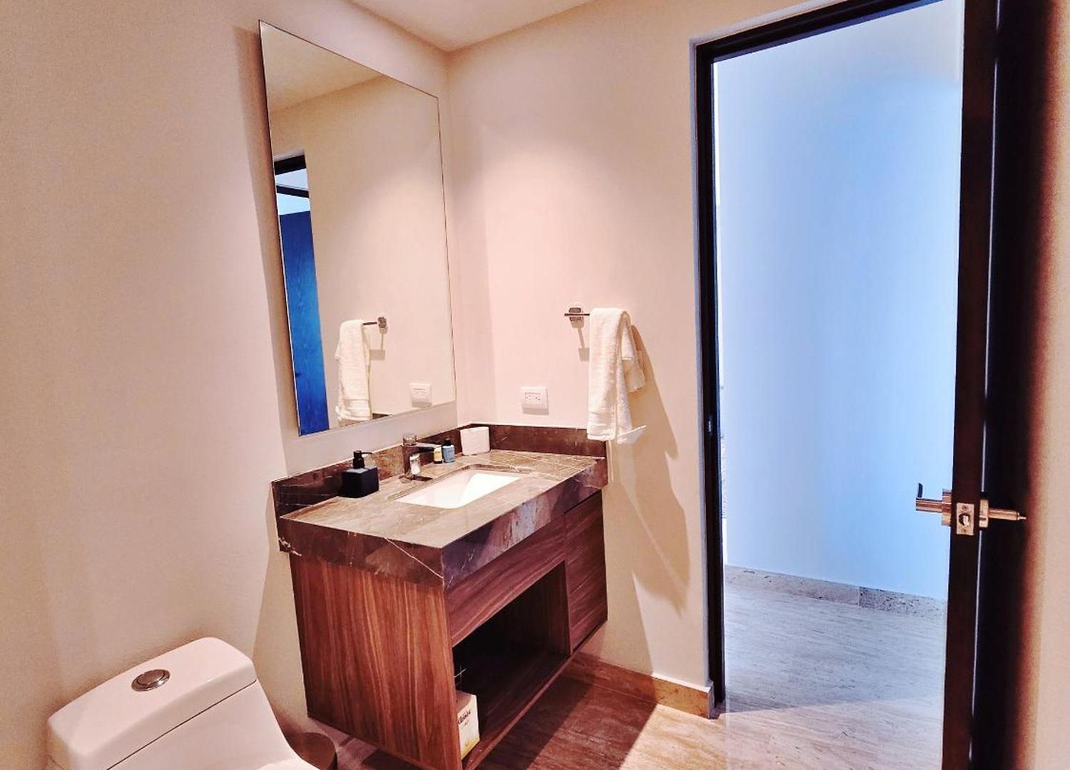 Apartment 1 Bedroom With King Bed And Balcony With Amenities View