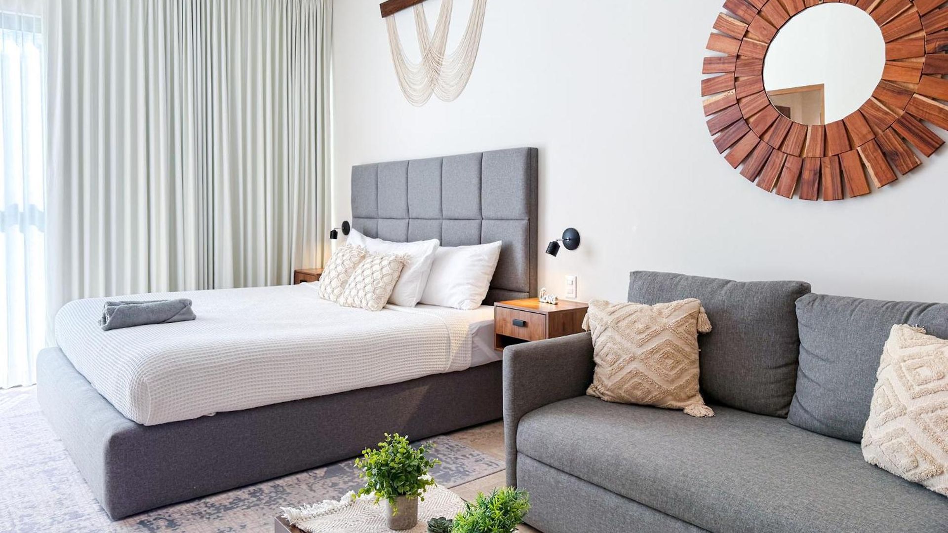 Apartment Aldea Zama King Bed Sofa Kitchen Full Gym Wifi Cinema