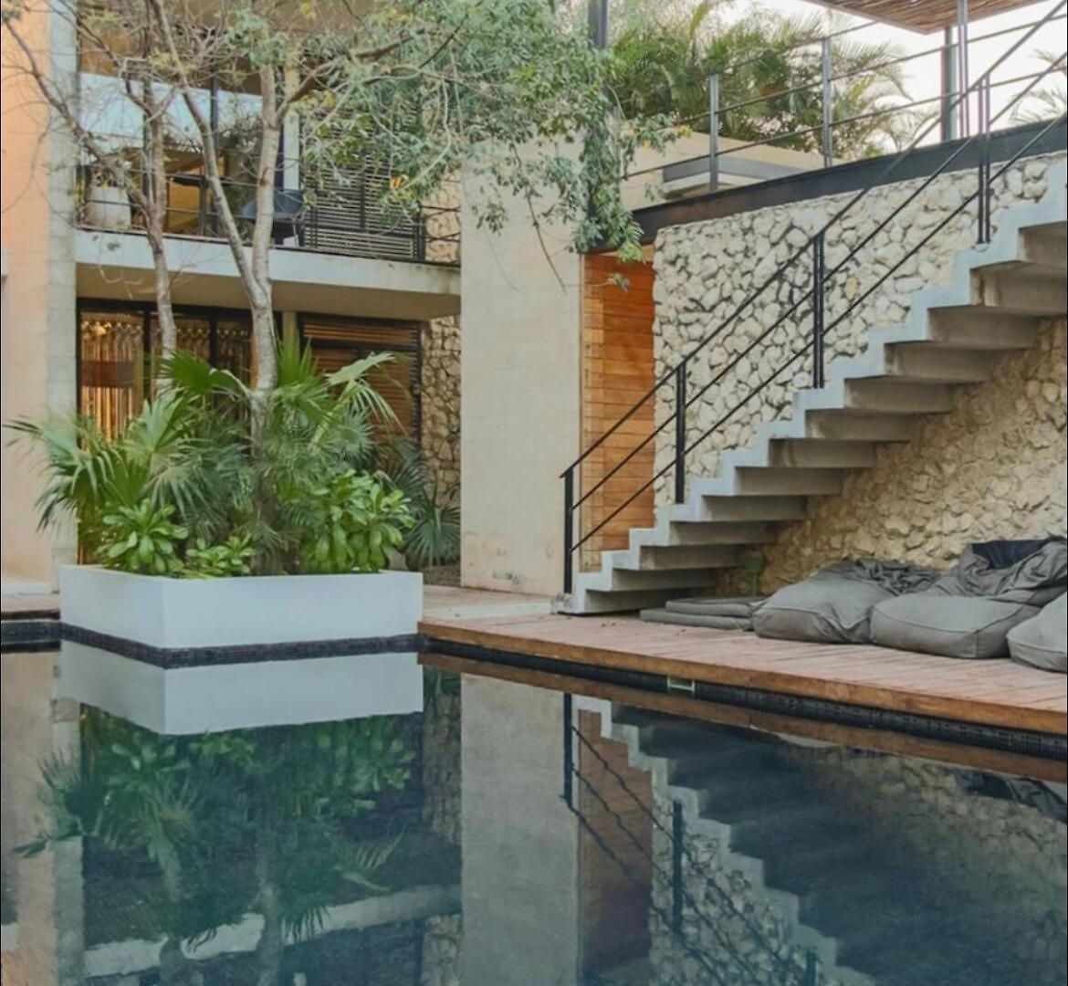Apartment Private Rooftop With Jacuzzi Sleeps 8 In La Veleta Tulum