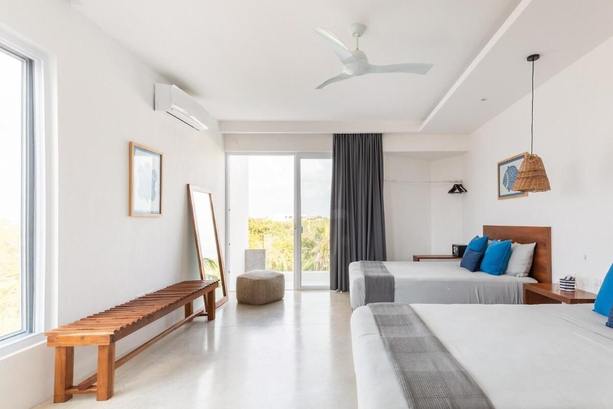 Luxury Oceanfront Estate With Pool, Staff, Sleeps 24 * Tulum