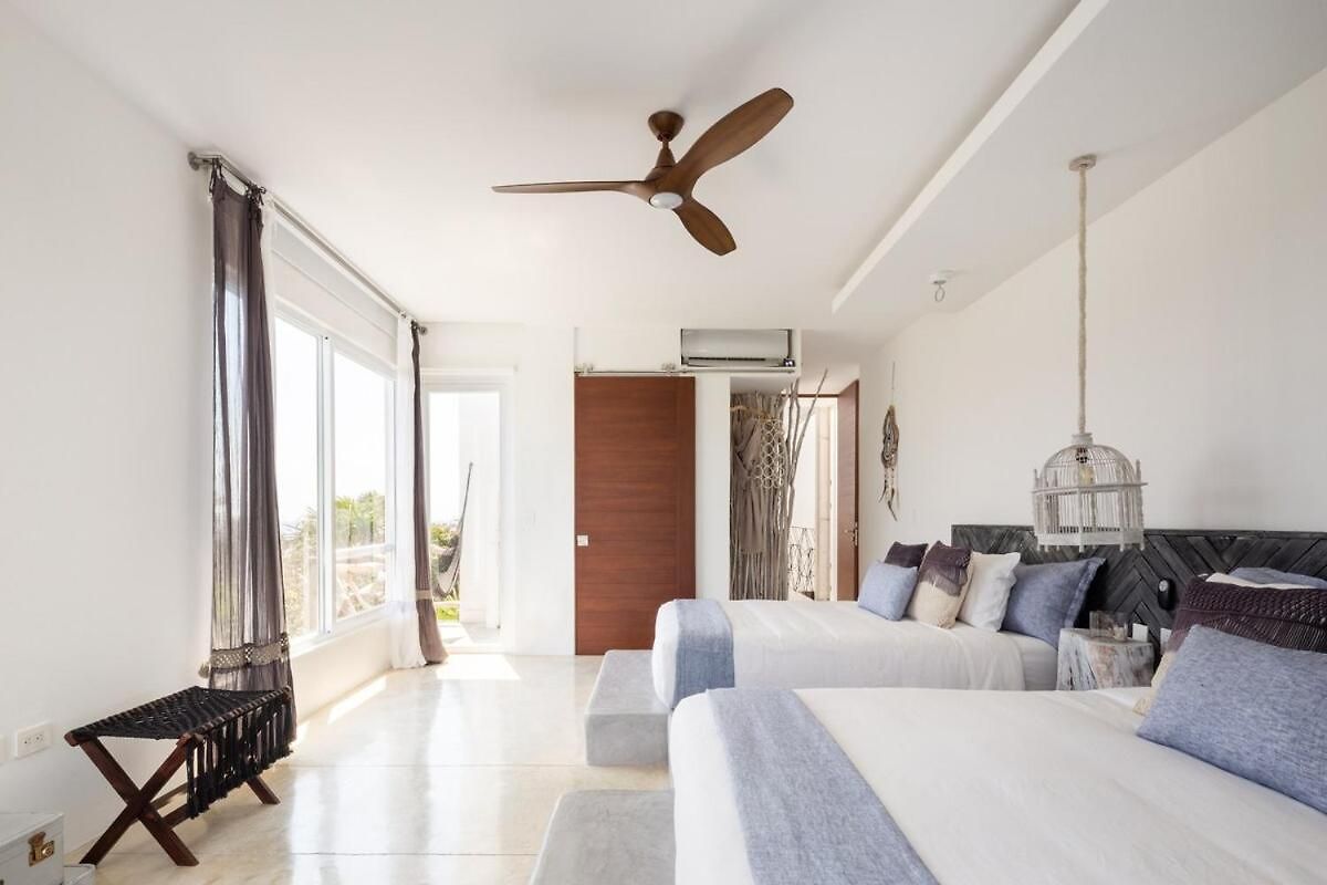 Luxury Oceanfront Estate With Pool, Staff, Sleeps 24 * Tulum