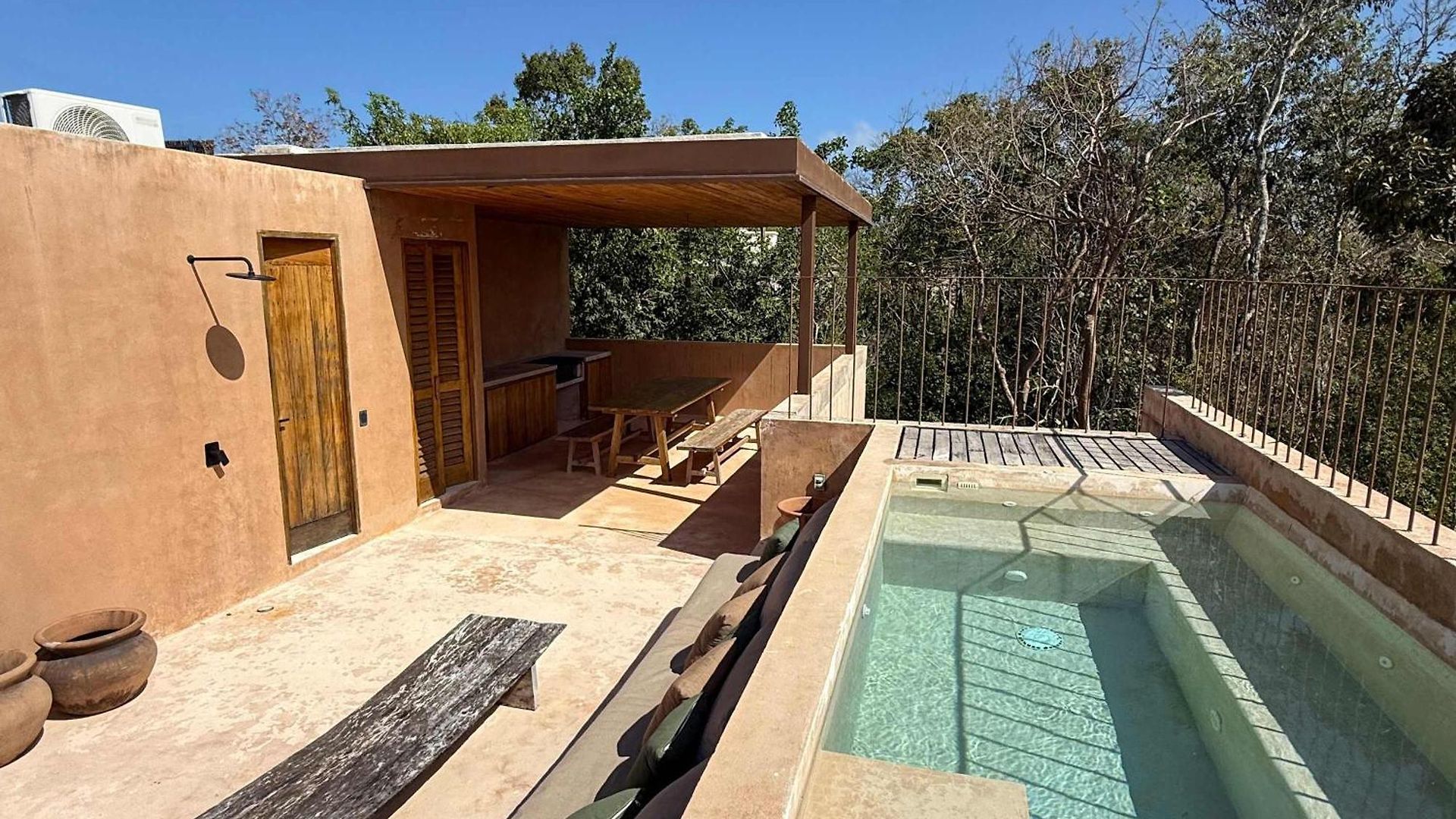 Сasa de vacaciones Boho 3br Organic Design Gated & Rooftop Tulum