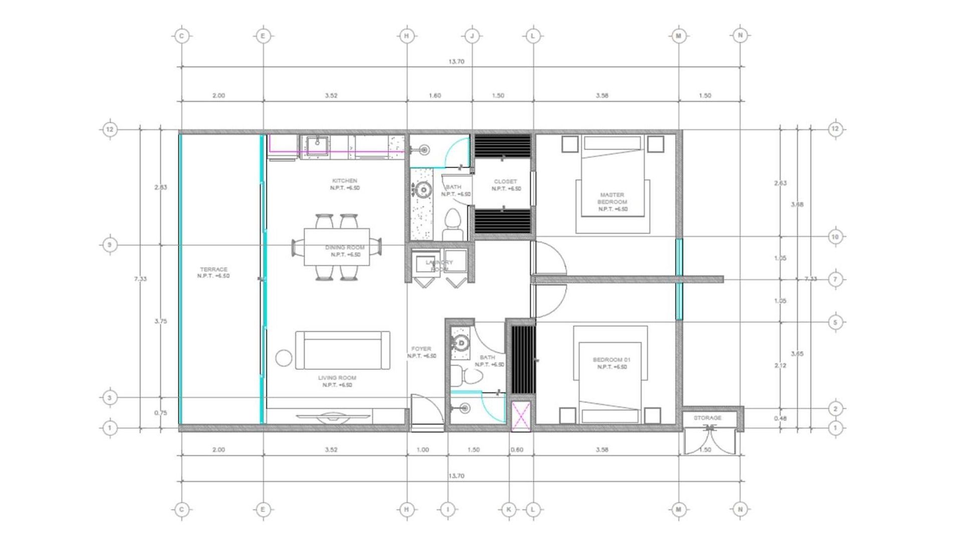 Apartment 2 Bedroom Bliss Stunning Rooftop Gym Osmosis Desk