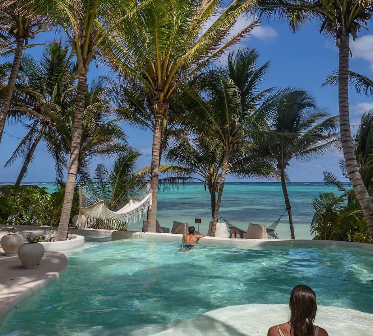 New 3br Private Beachfront With Pool At Soliman Villa Tulum