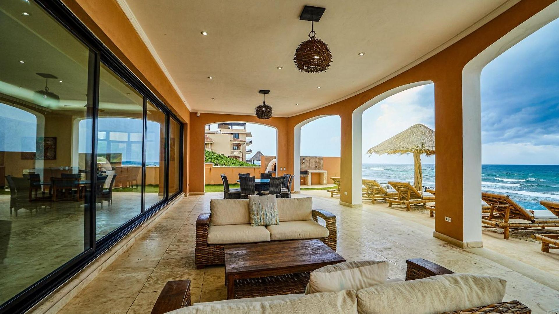 Luxury 7 Bedroom Oceanfront Villa At Hacienda Tankah With Infinity Pool & Premium Hospitality *
