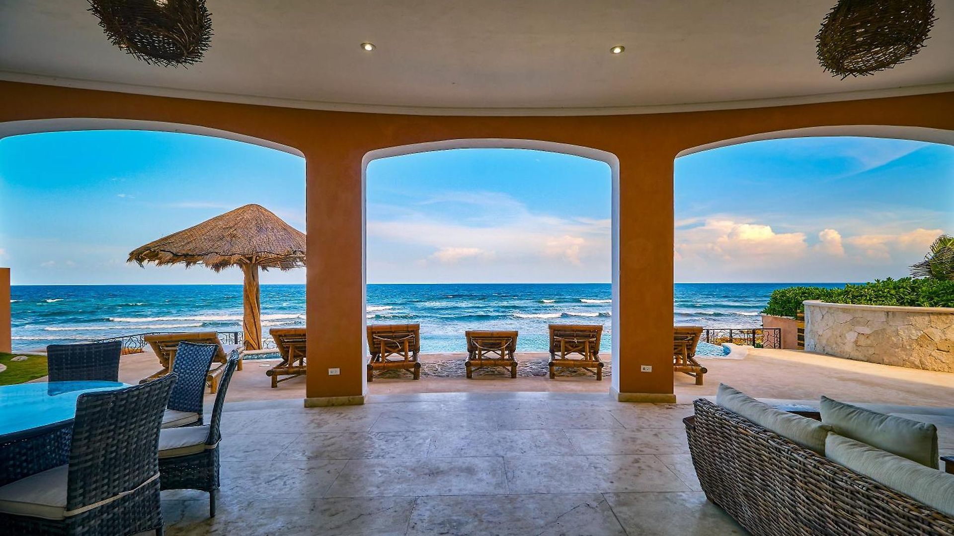 Luxury 7 Bedroom Oceanfront Villa At Hacienda Tankah With Infinity Pool & Premium Hospitality Villa *